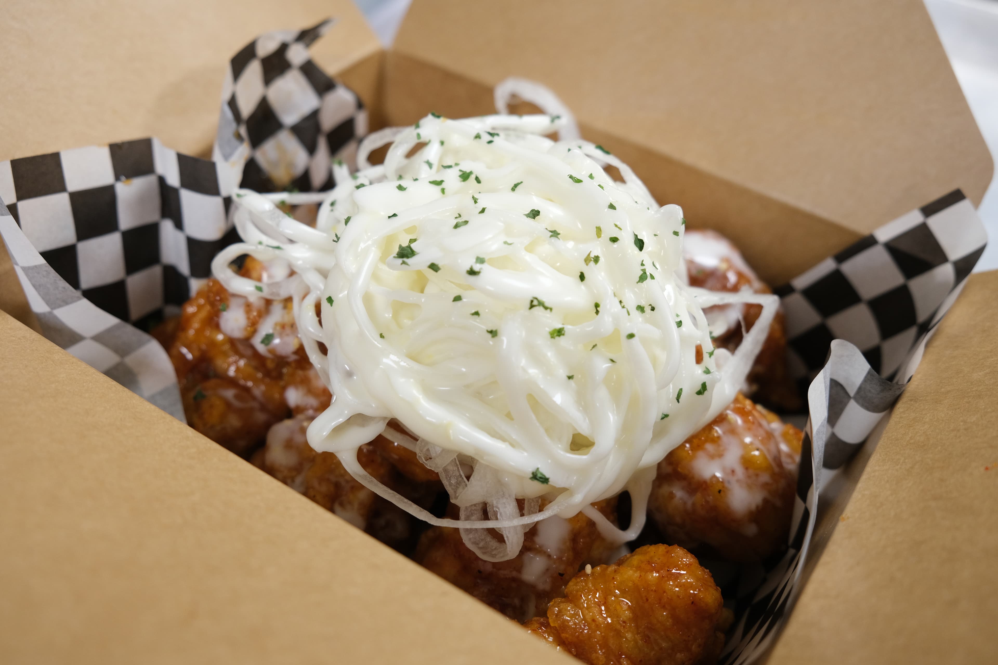 Double-fried Korean chicken texture